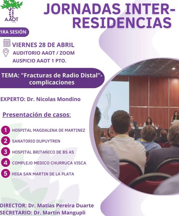 Jornadas Inter-Residencias de la AAOT 3 - Jornadas Inter-Residencias de la AAOT 2 - Jornadas Inter-Residencias de la AAOT